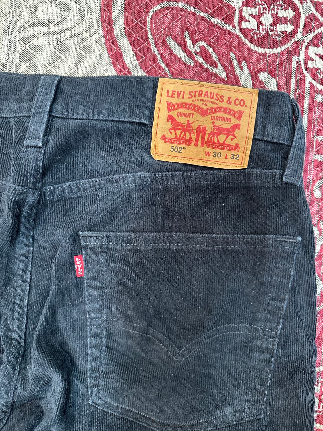 리바이스 502 블랙 코듀로이 상품이미지6