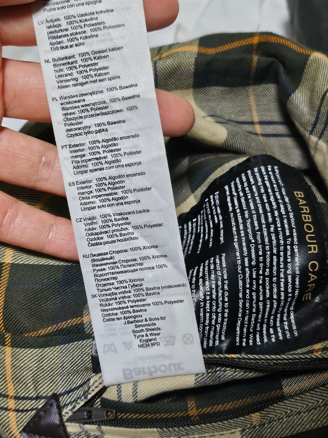 19fw 바버 비드넬 왁스 자켓 여성 다크 그린 55-66 상품이미지9