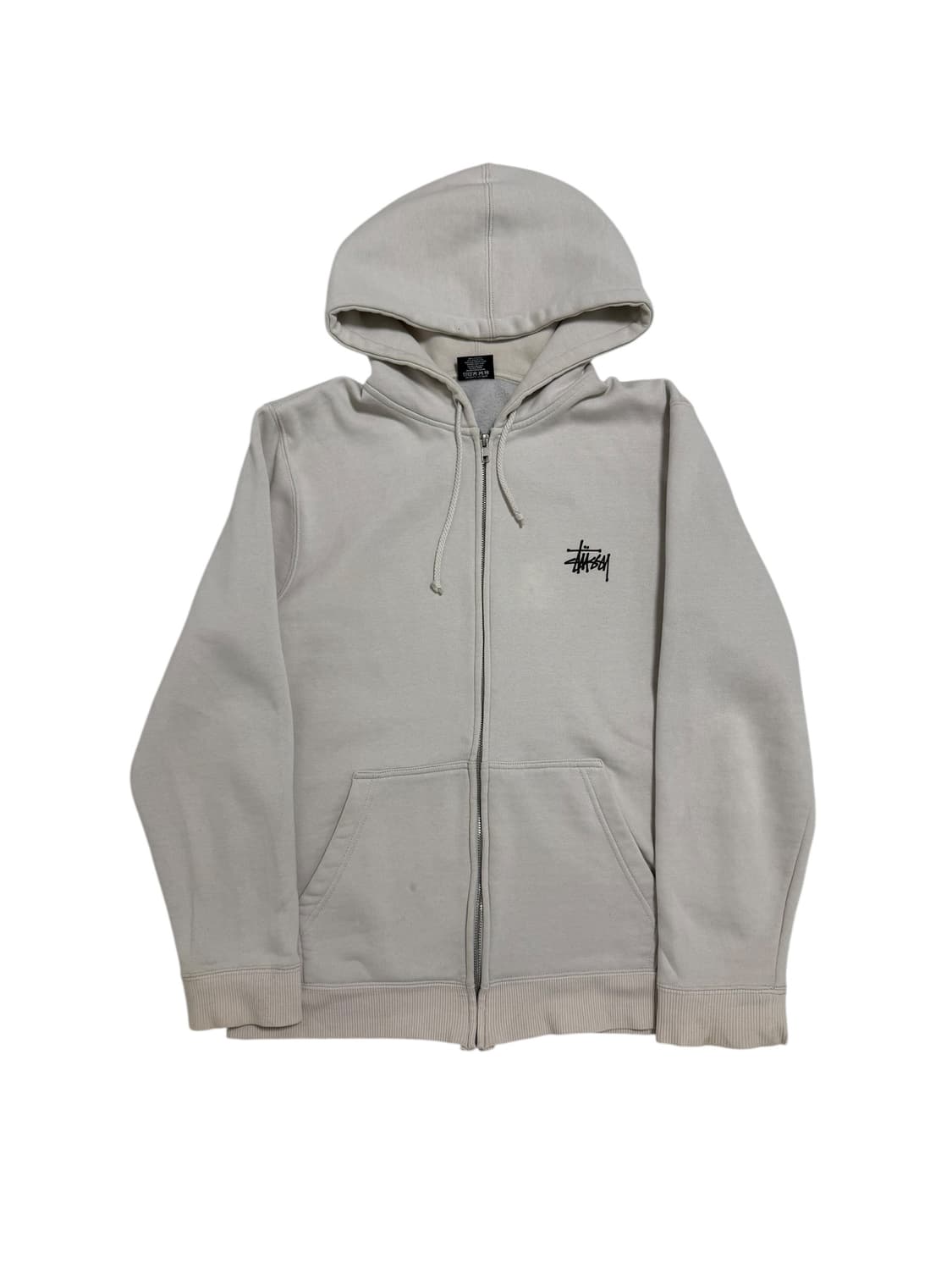 스투시 아이보리 로고 후드집업 상품이미지5