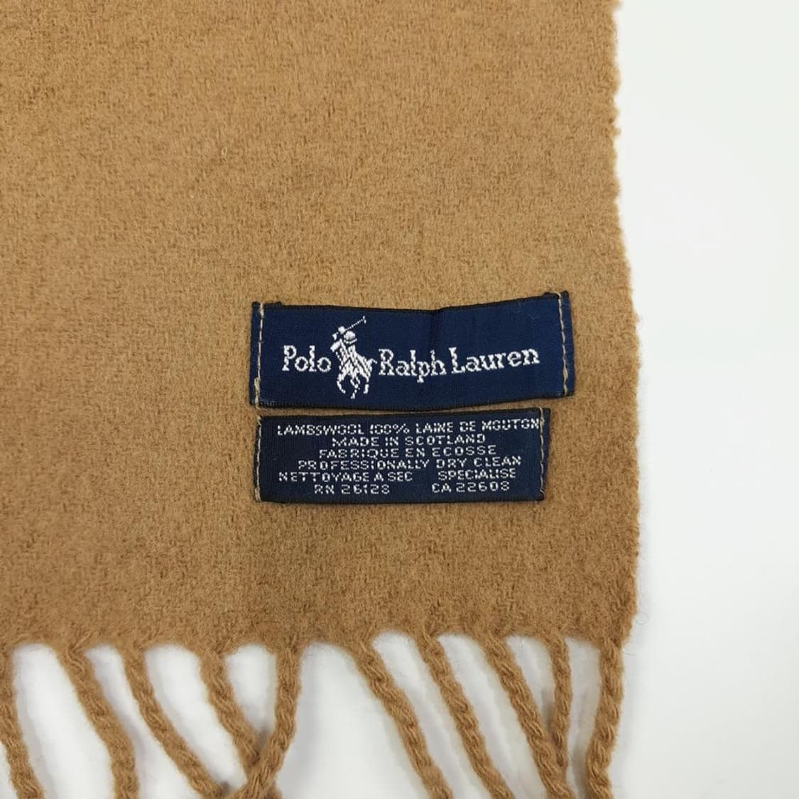 (MZ766)폴로 랄프로렌 베이지 램스울 목도리 머플러 상품이미지4