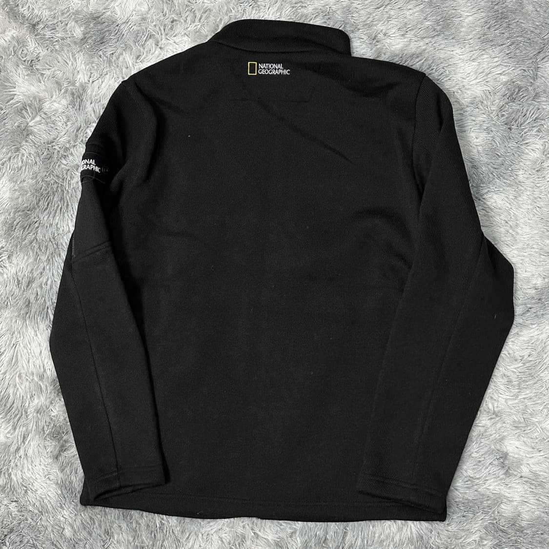 내셔널지오그래픽 플리스 집업 블랙 105 상품이미지3