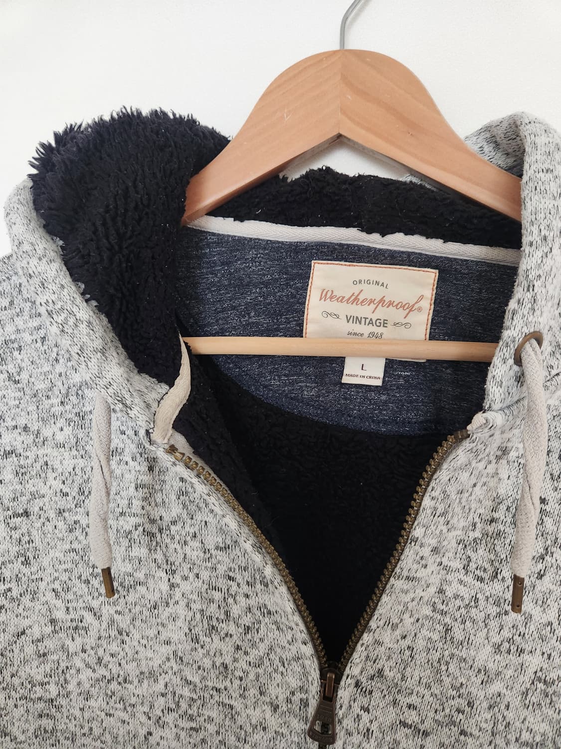 남자 양털 후드 집업 상품이미지2