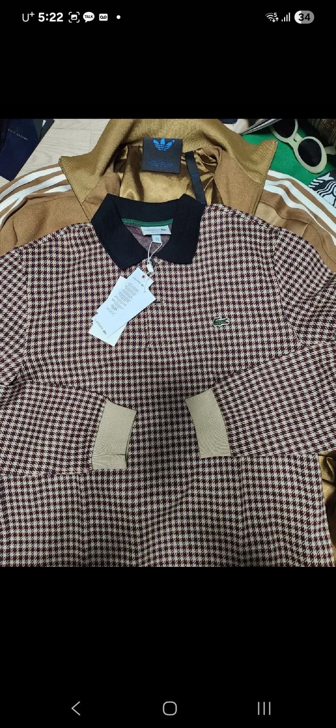 (새상품)LACOSTE 클래식 긴팔 카라티 슬리브 티셔츠 니트 상품이미지7