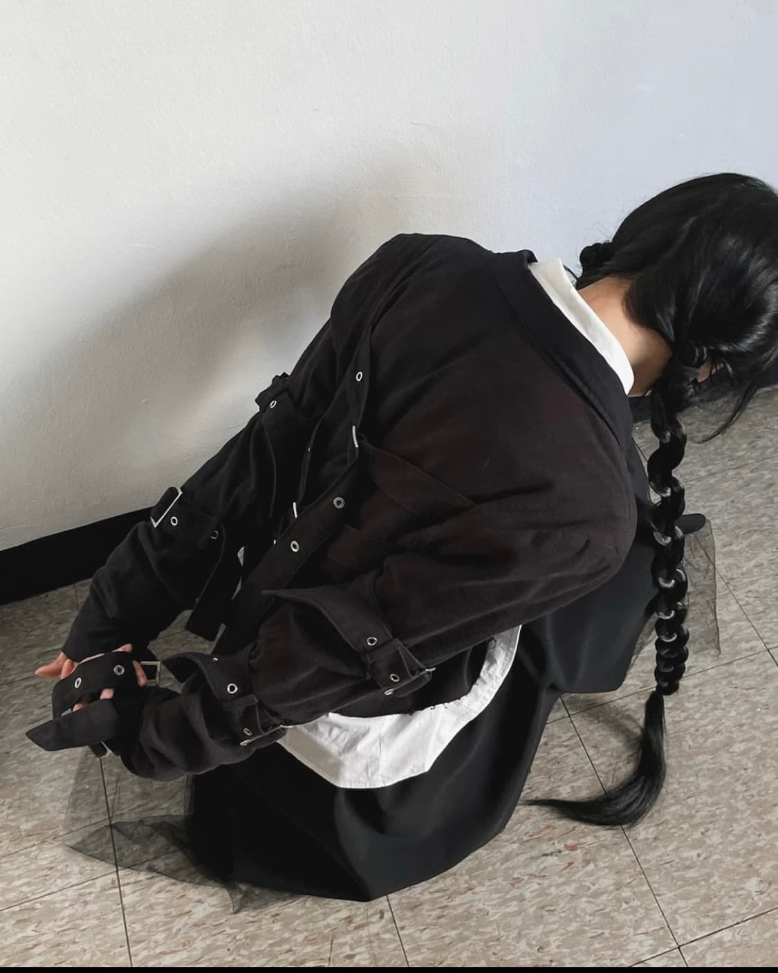 Skoot 스쿠웃 본디지 크롭컷 벨트 자켓 펑크룩 락시크 상품이미지2