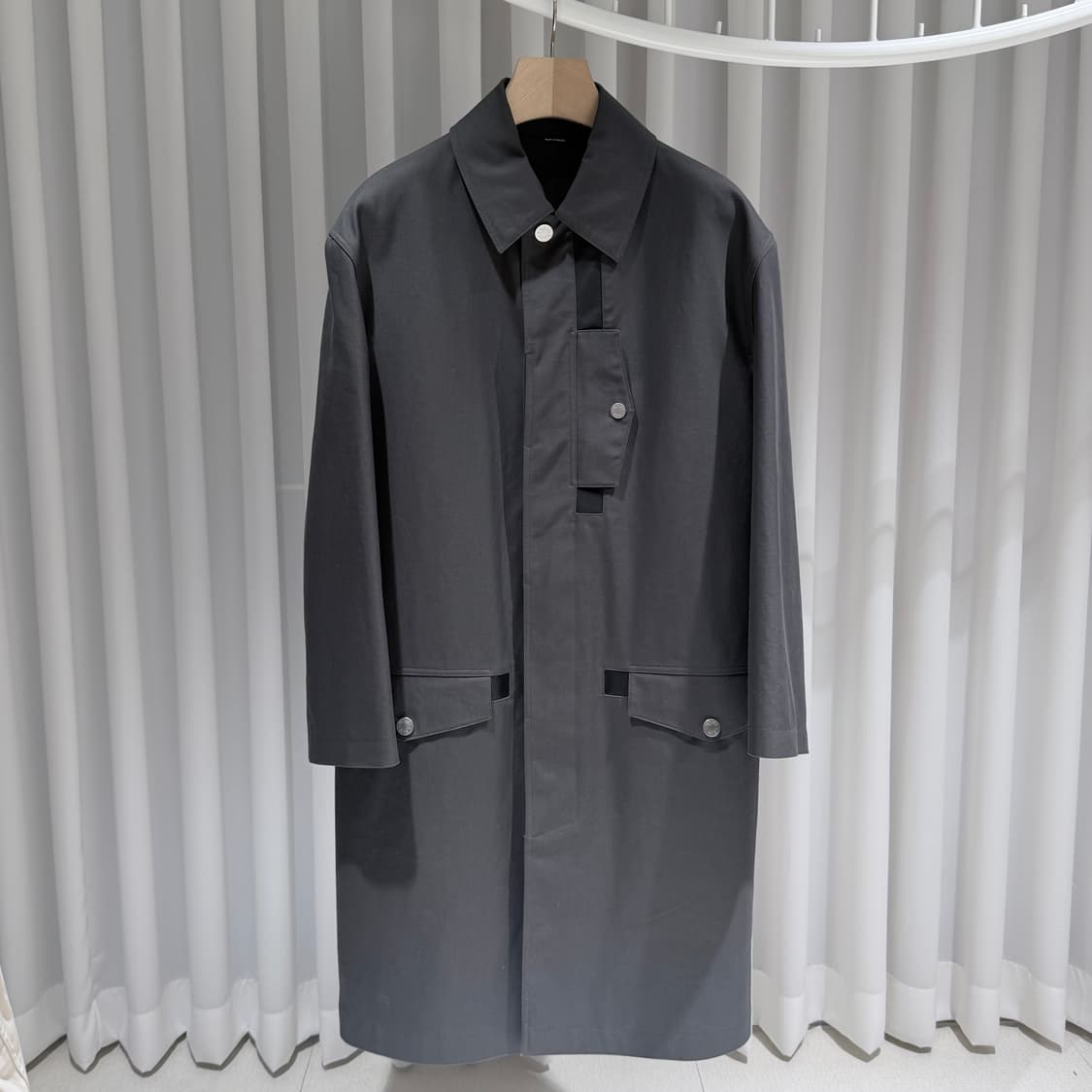 (A+/50) / 에르메스 그레이 코튼 롱코트 상품이미지1