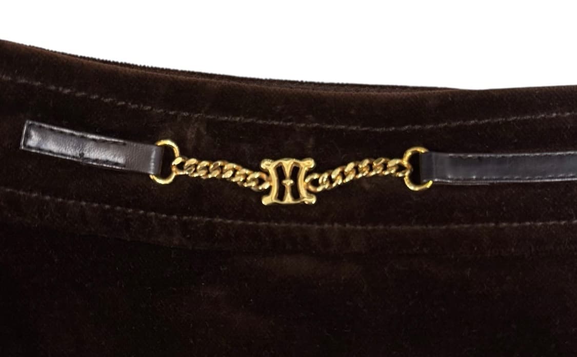 올드 셀린느 90s 벨벳 스커트 상품이미지6