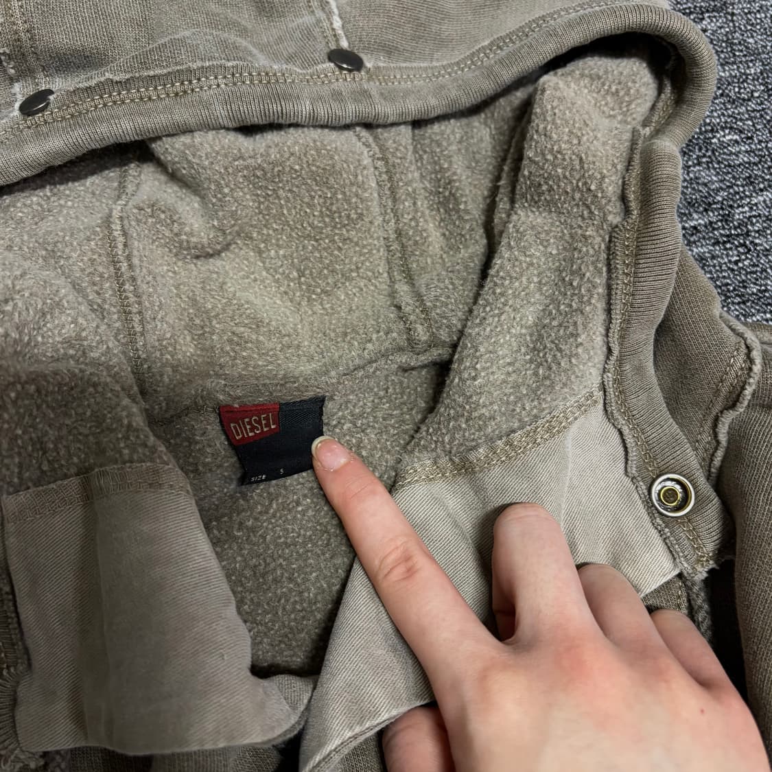 {Diesel} high neck grunge top 상품이미지2