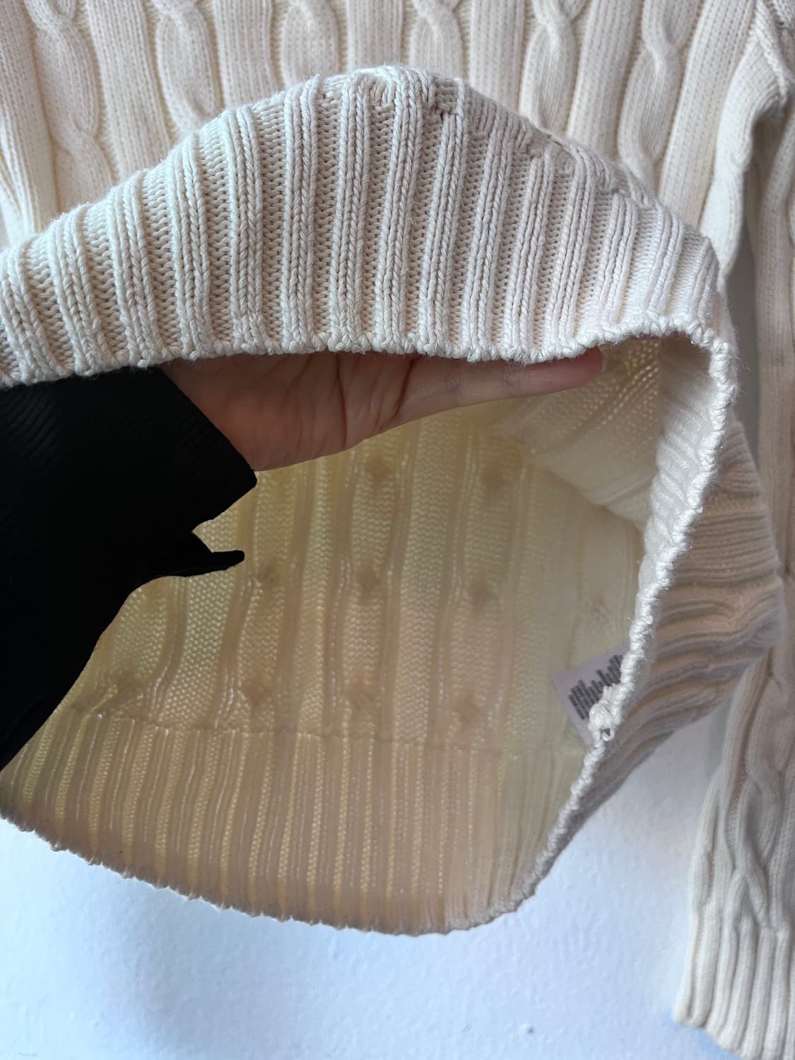 폴로랄프로렌 여성 케이블라운드니트 XS사이즈 상품이미지4