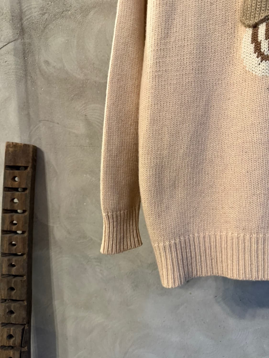 MU 그래픽 램스울 니트 100 상품이미지5