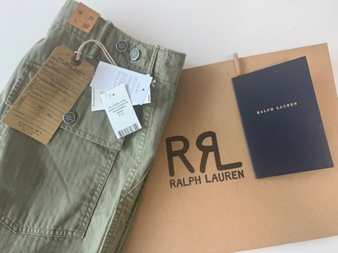 [새상품] RRL 헤링본 퍼티그 팬츠 31/32 (30/32 교환가능) 상품이미지1