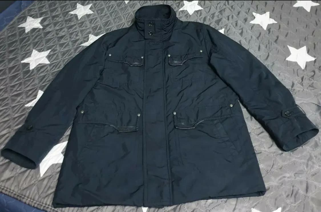 (이태리 원사) 헨리코튼 모던컨트리 클래식 양가죽배색 사파리 점퍼 (M) 상품이미지1