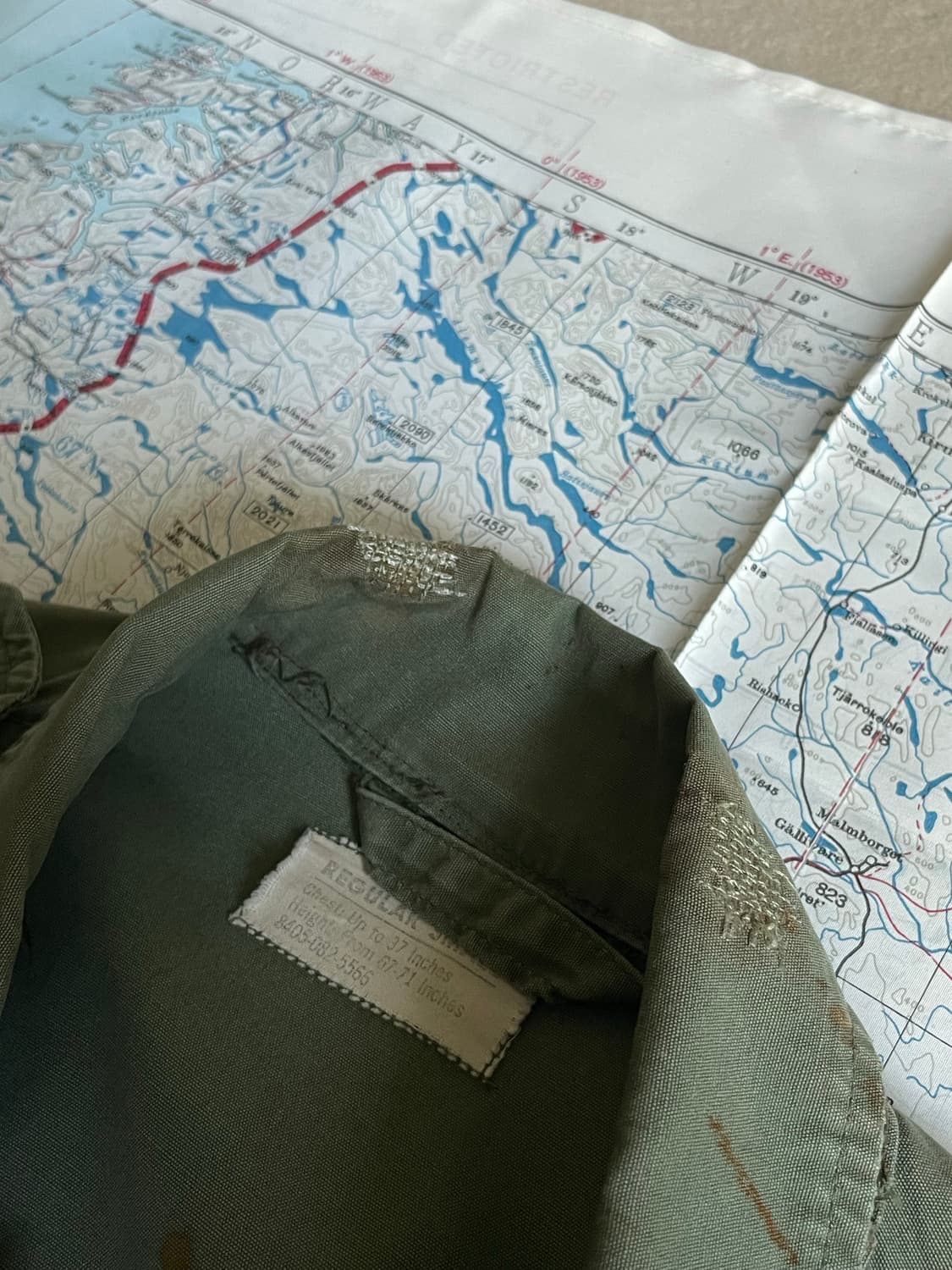 60s US ARMY Jungle Fatigue Jacket 1st 상품이미지5
