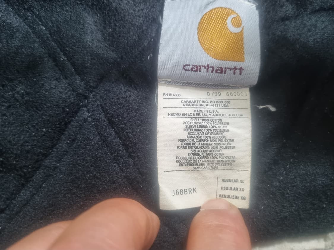 칼하트 후드 워크 자켓(j68brk)  Lennox 콜라보 레드 브라운 상품이미지4