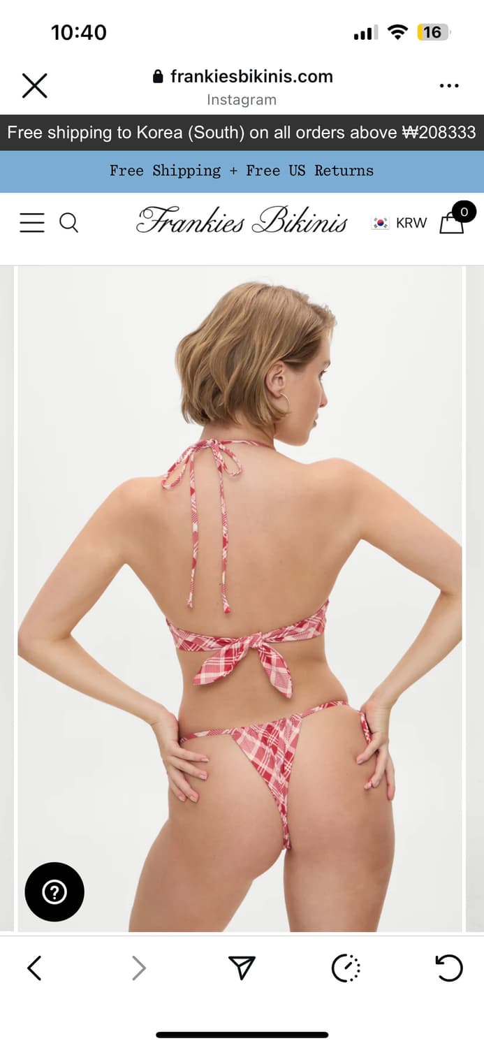 Frankies bikinis 벨라하디드 콜라보 비키니 셋업 상품이미지4