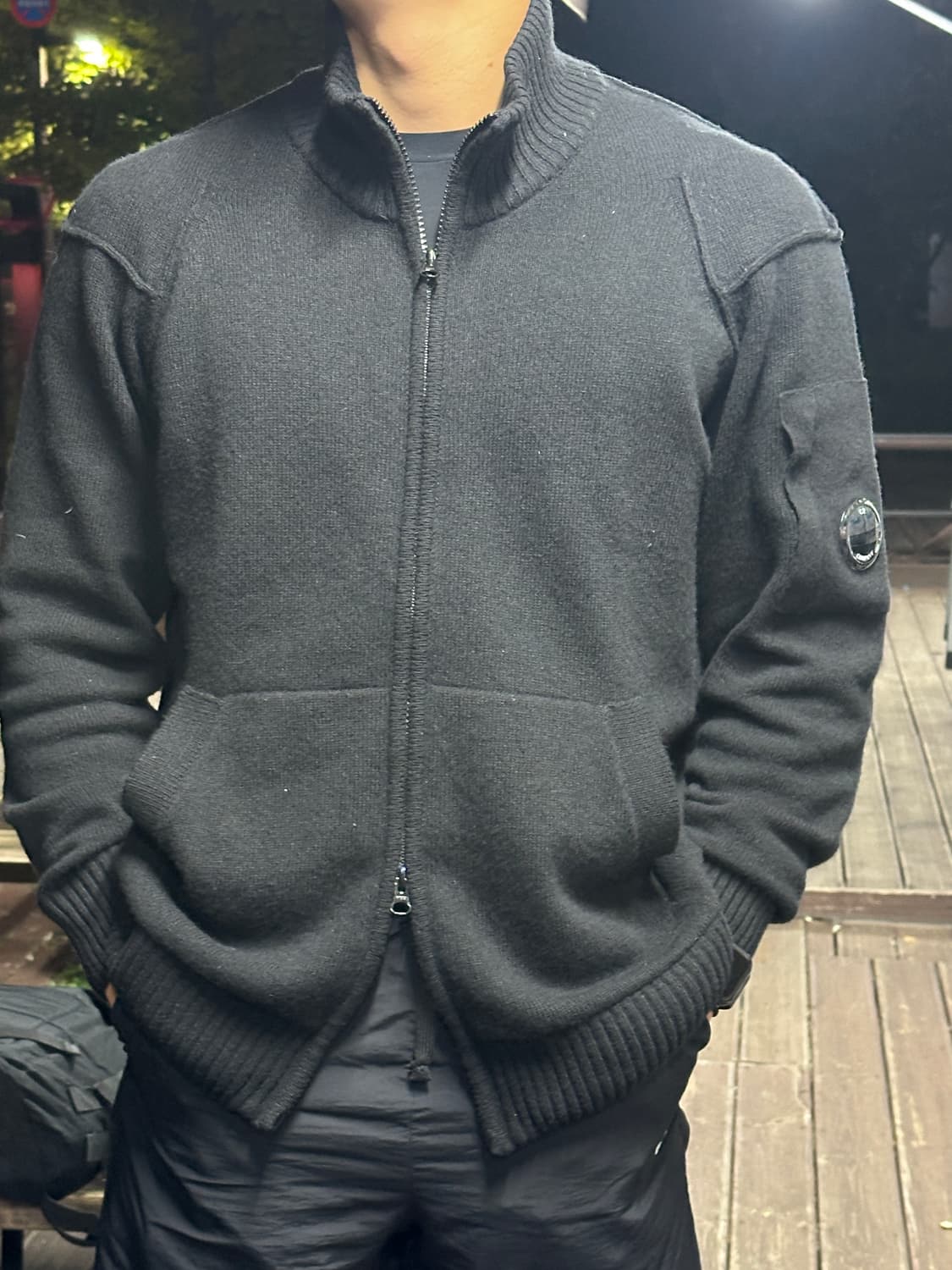 cp 니트 집업 상품이미지2