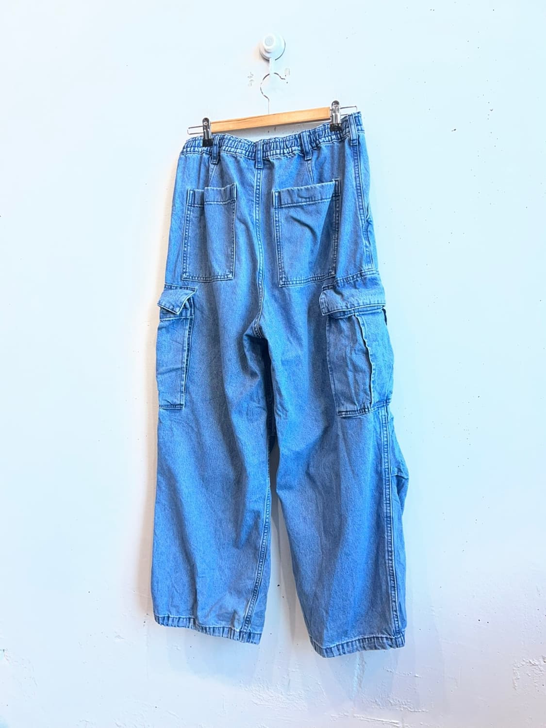GU 데님 카고 벌룬팬츠 M 상품이미지3
