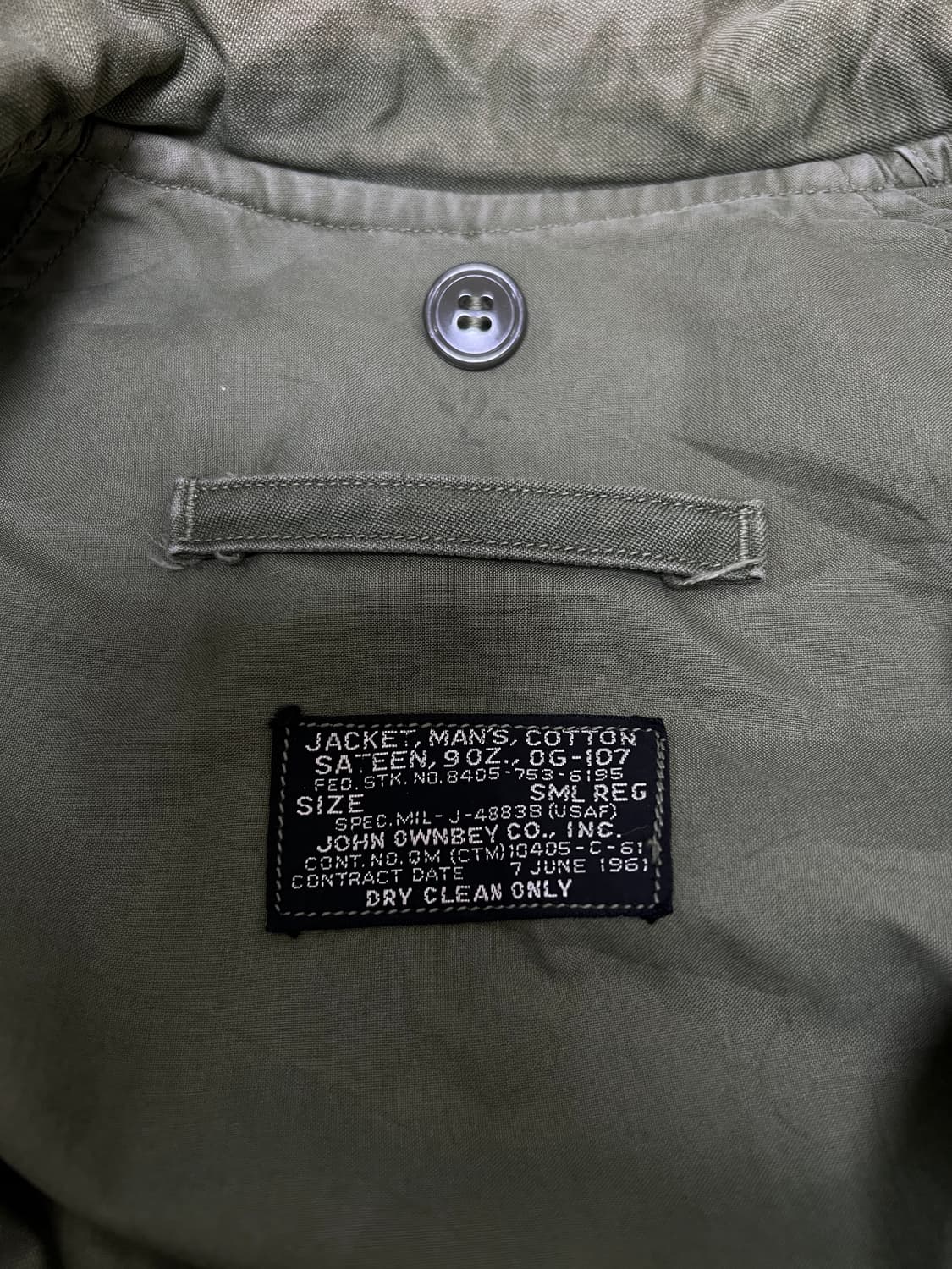 60s USAF field jacket OG-107 상품이미지2