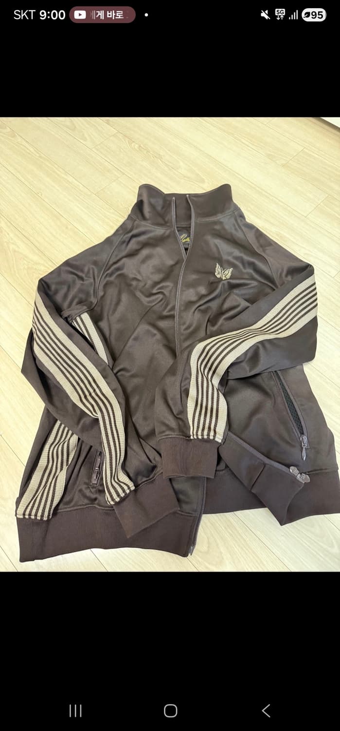 니들스 다크브라운 트랙자켓 L 상품이미지1