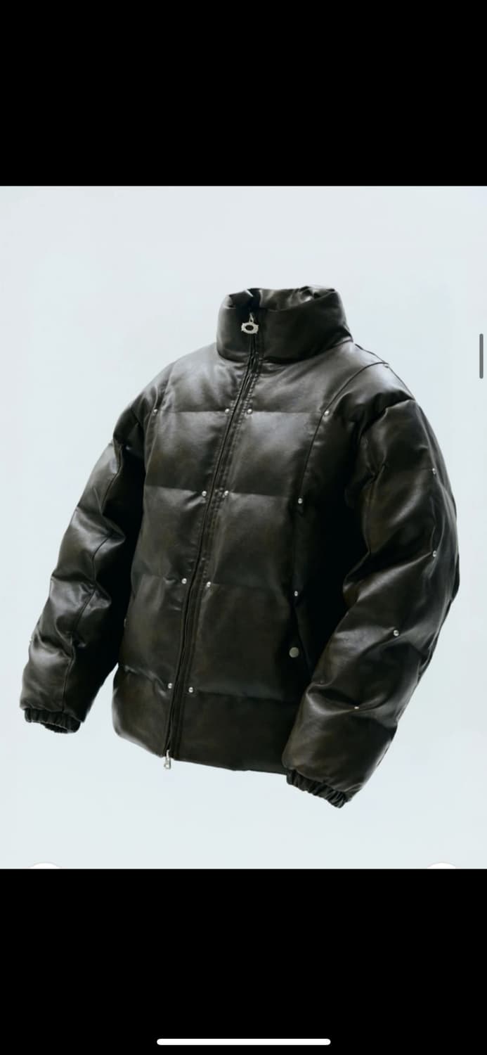 크리틱 브라운 레더 패딩 m사이즈 상품이미지5