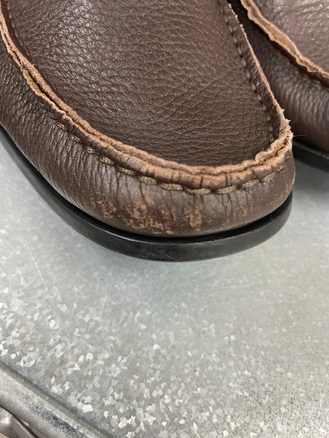 페리가모 브라운 로퍼 US9 상품이미지7