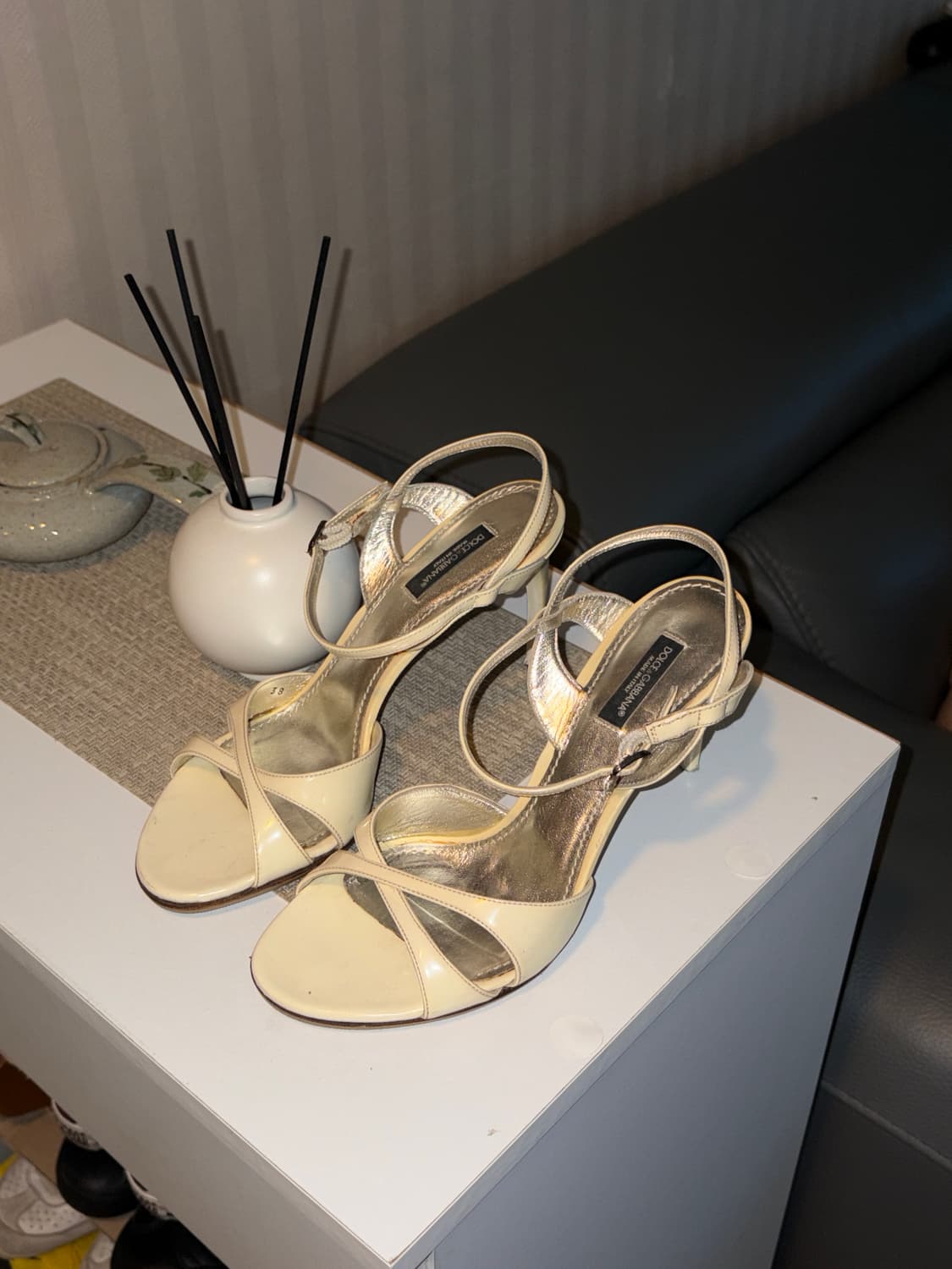 돌체앤가바나 빈티지 키튼 힐 샌들 38 상품이미지10