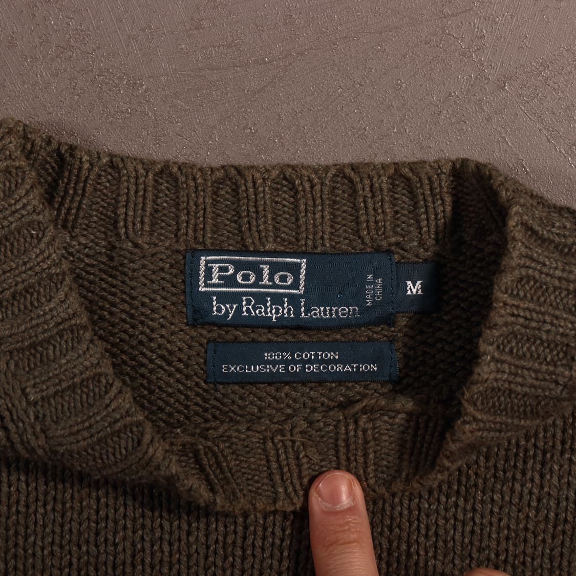 90s 폴로 랄프로렌 코튼 니트 상품이미지4