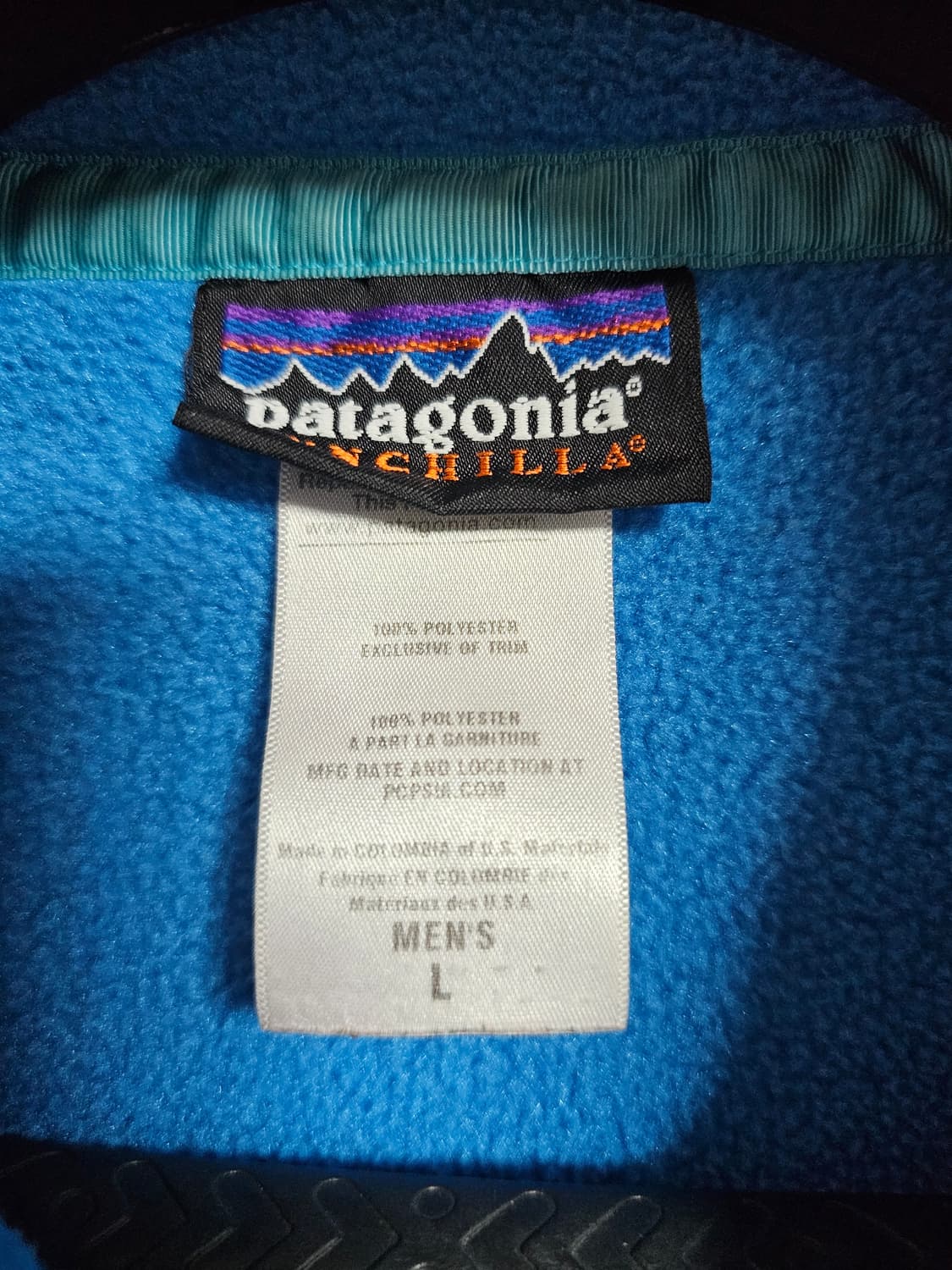 파타고니아 신칠라 L 스카이 블루 레드 상품이미지2