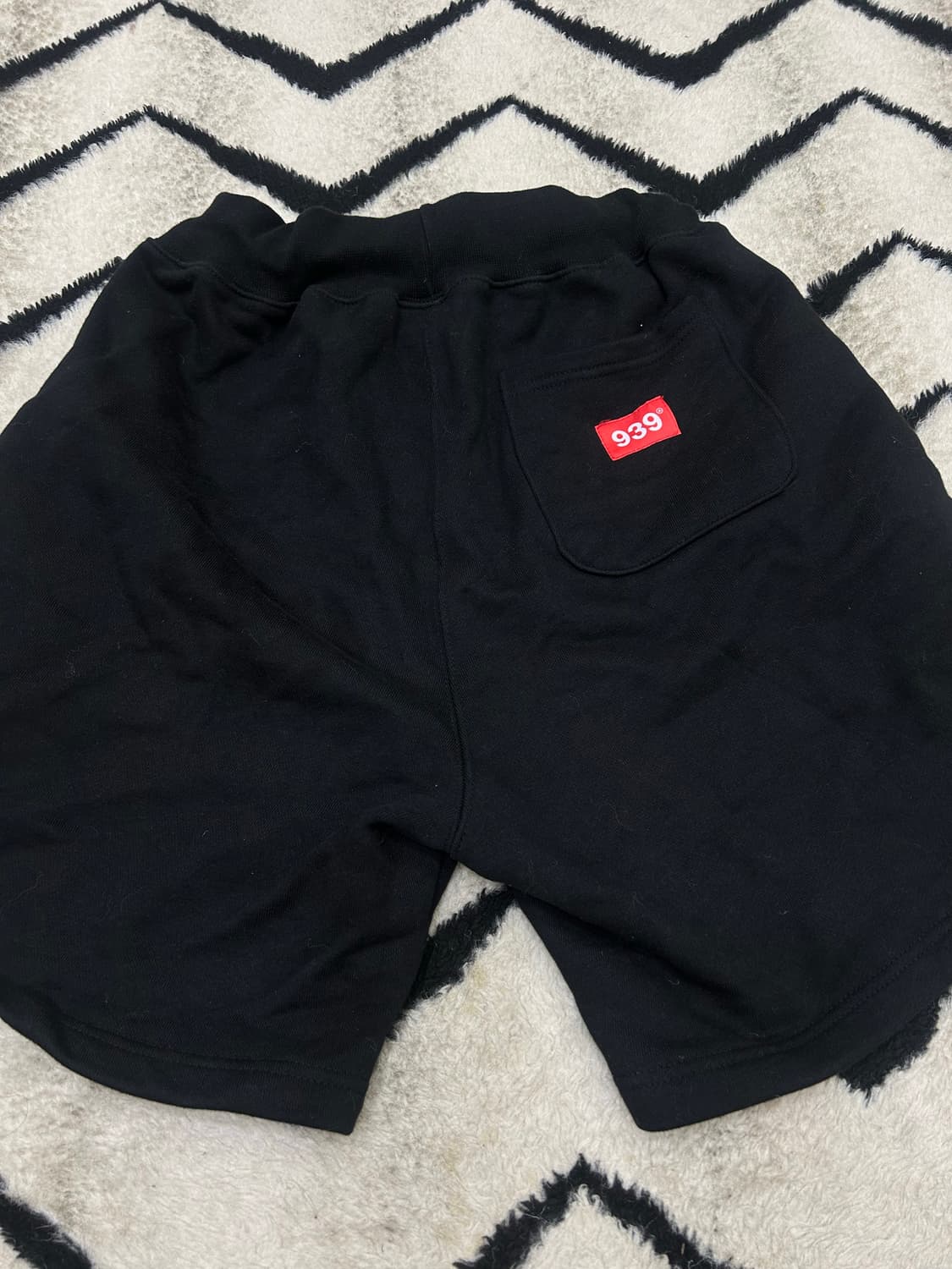 [M]아카이브볼드 스웨트 반바지/블랙 상품이미지3