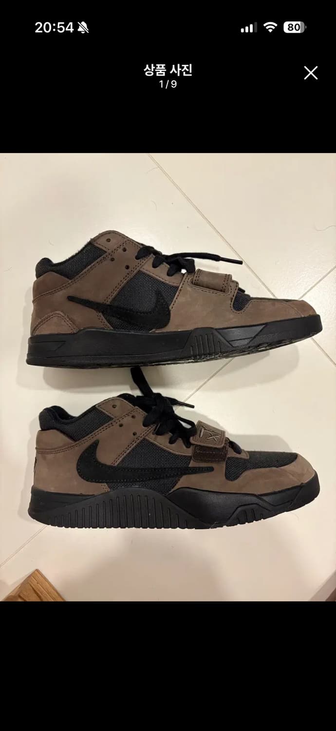 [9, 270] 조던 x 트래비스 스캇 점프맨 잭 TR 블랙 앤 다크 모 상품이미지1