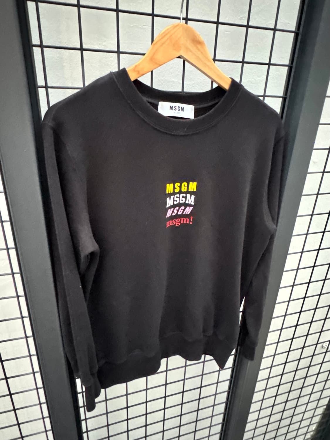 MSGM 로고 맨투맨 (black) 상품이미지3