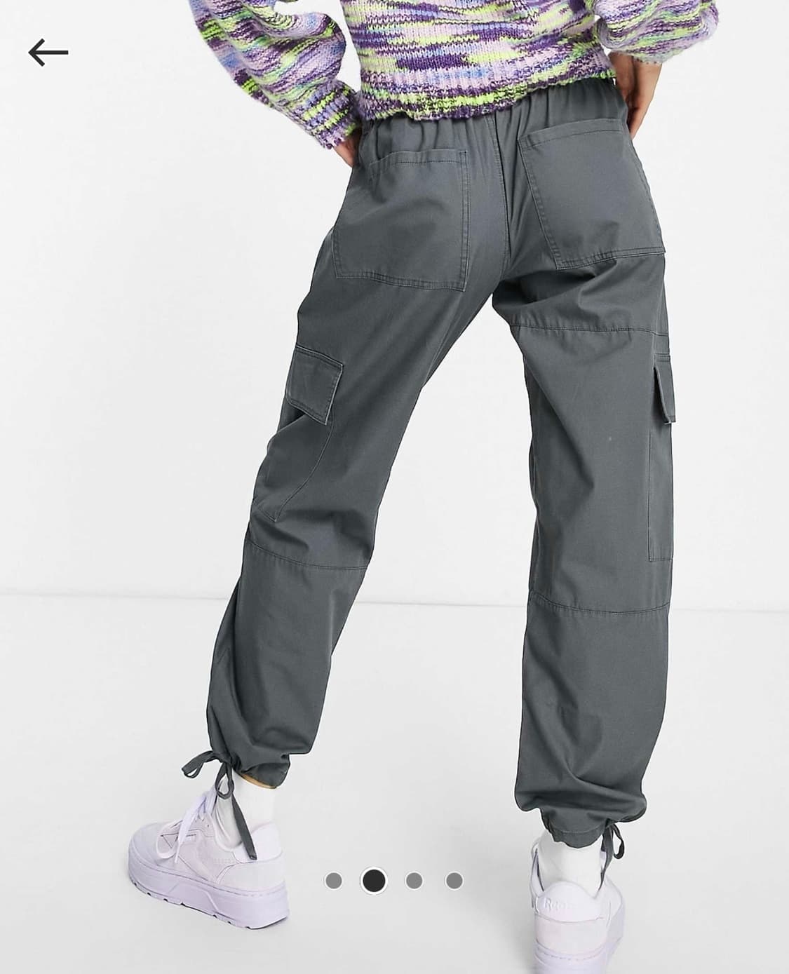 Asos 로우웨이스트 카고팬츠 상품이미지1