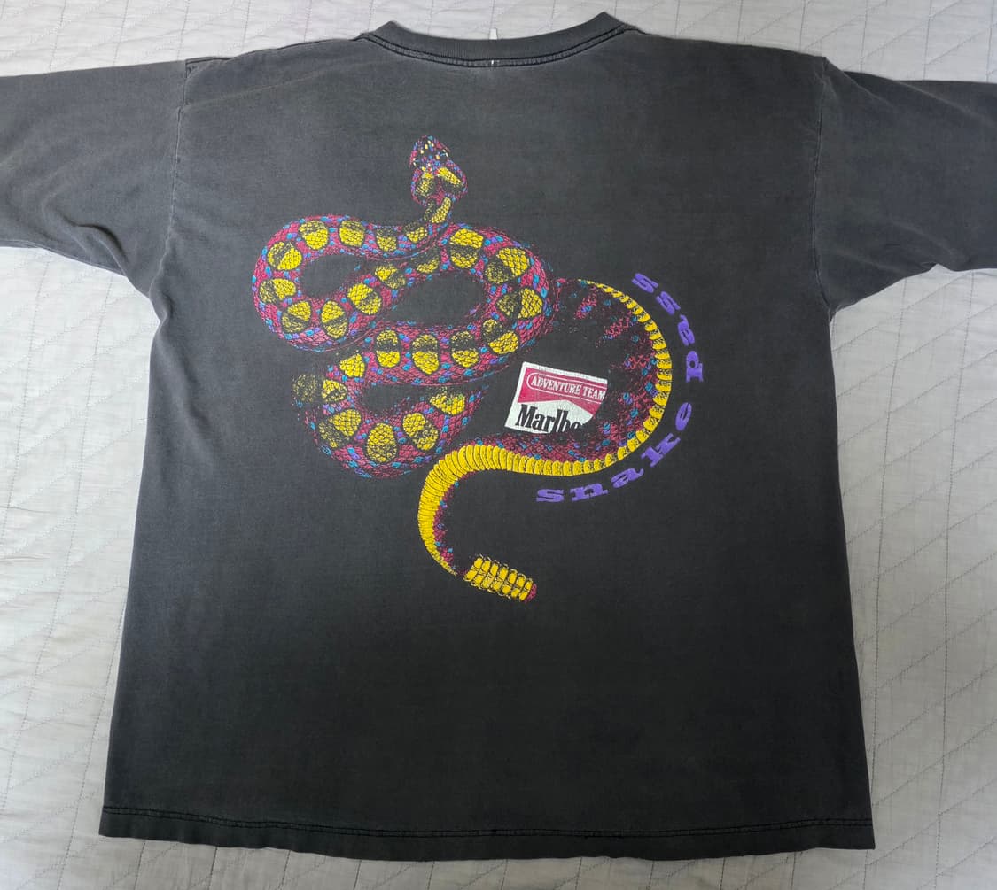[OS] 90s 빈티지 말보로 스네이크 티셔츠 상품이미지1