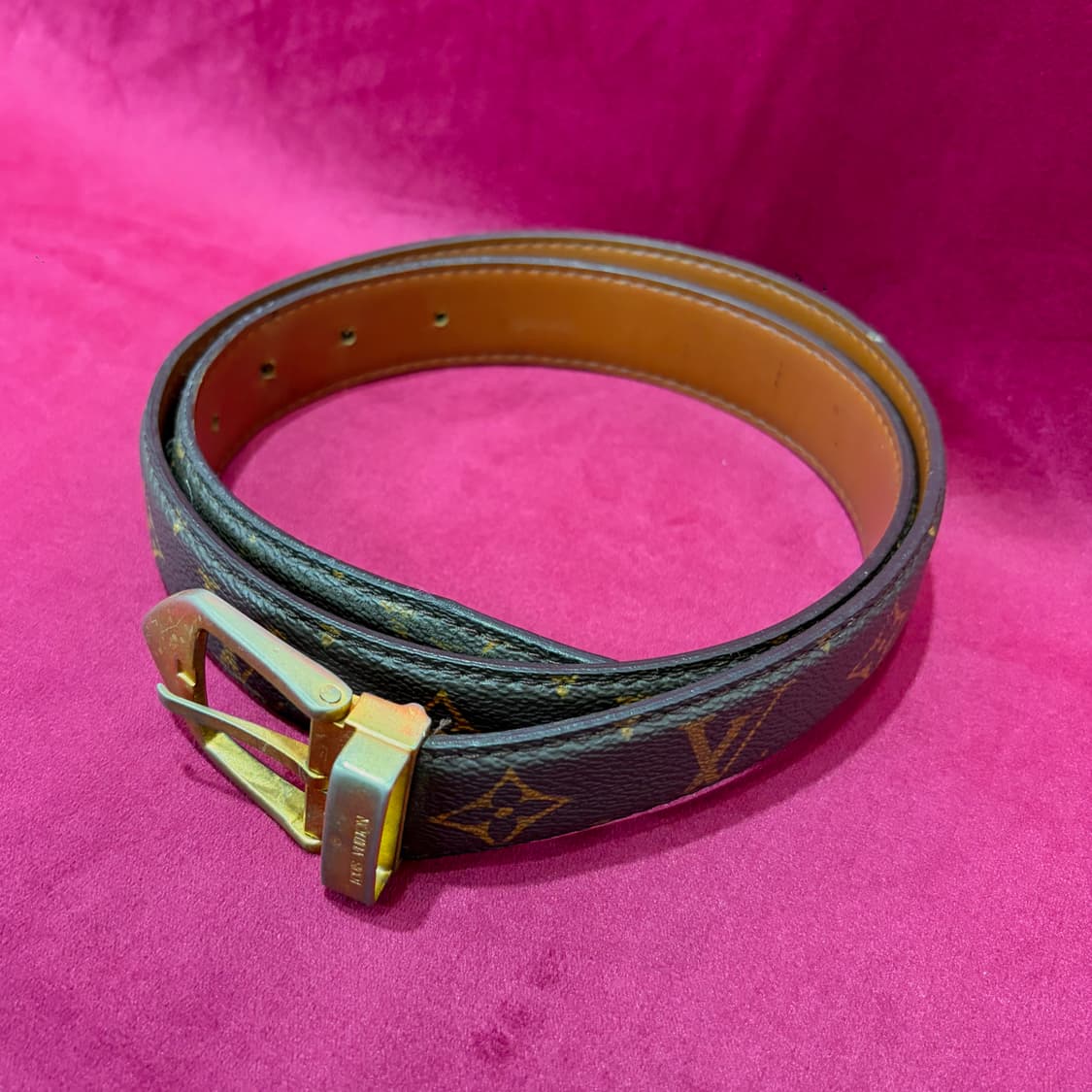 루이비통 골드버클 모노그램 벨트 상품이미지2