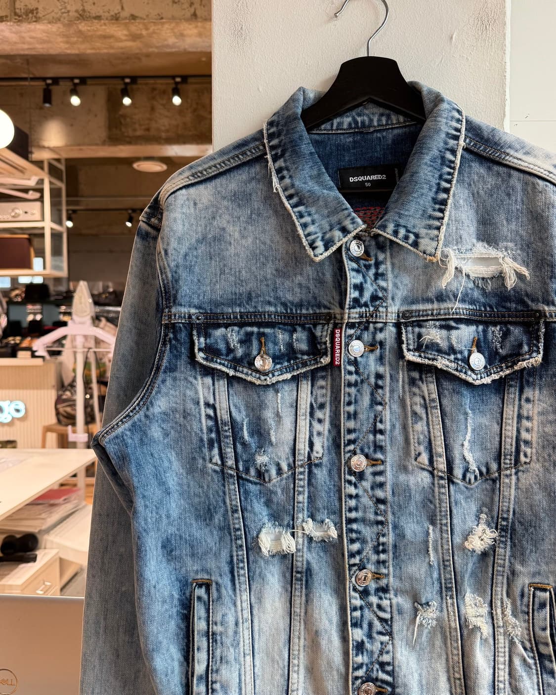 디스퀘어드2 데님 레인보우 자수 자켓  상품이미지4