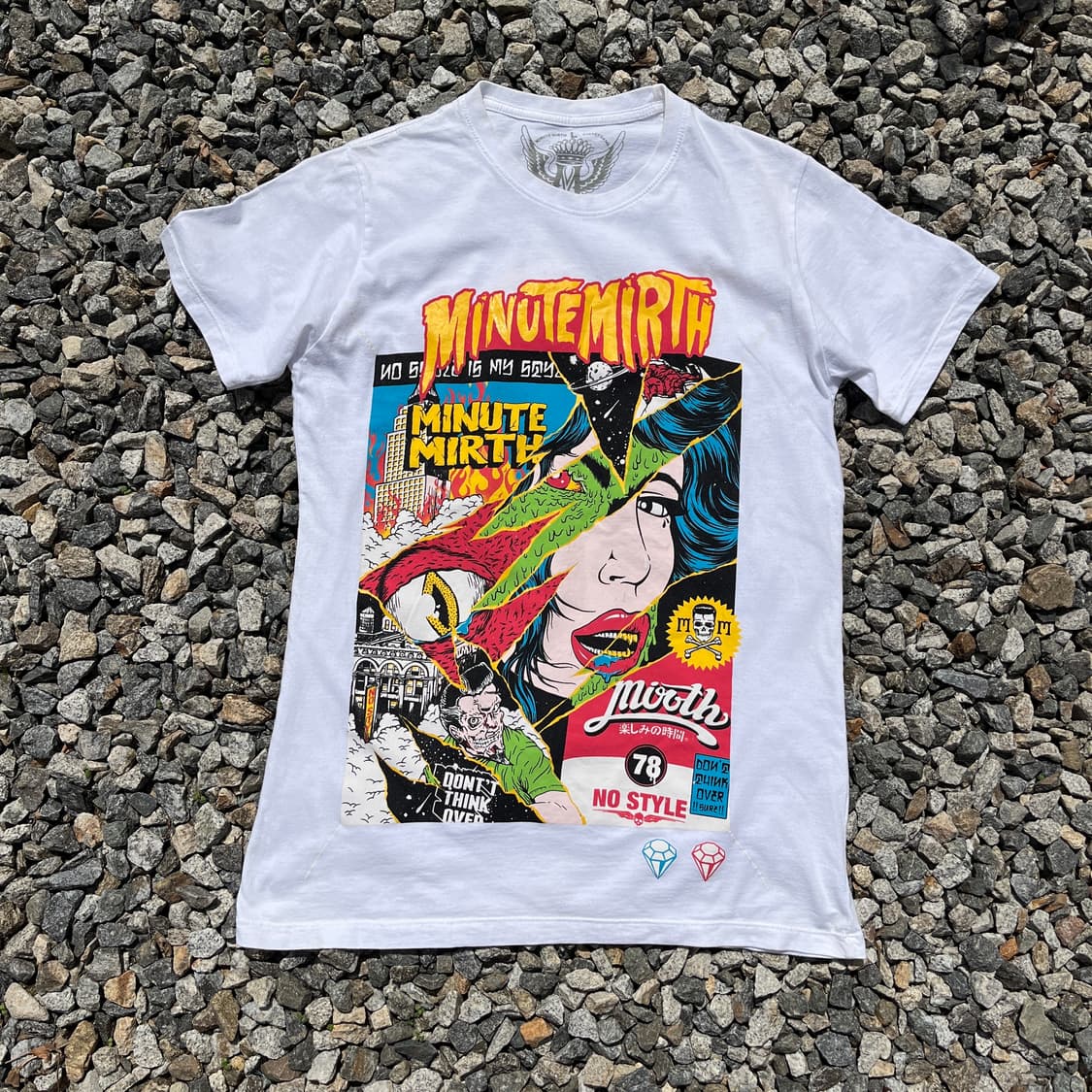 MINUTE MIRTH 빈티지 나염 반팔(실측확인)공용! 상품이미지1