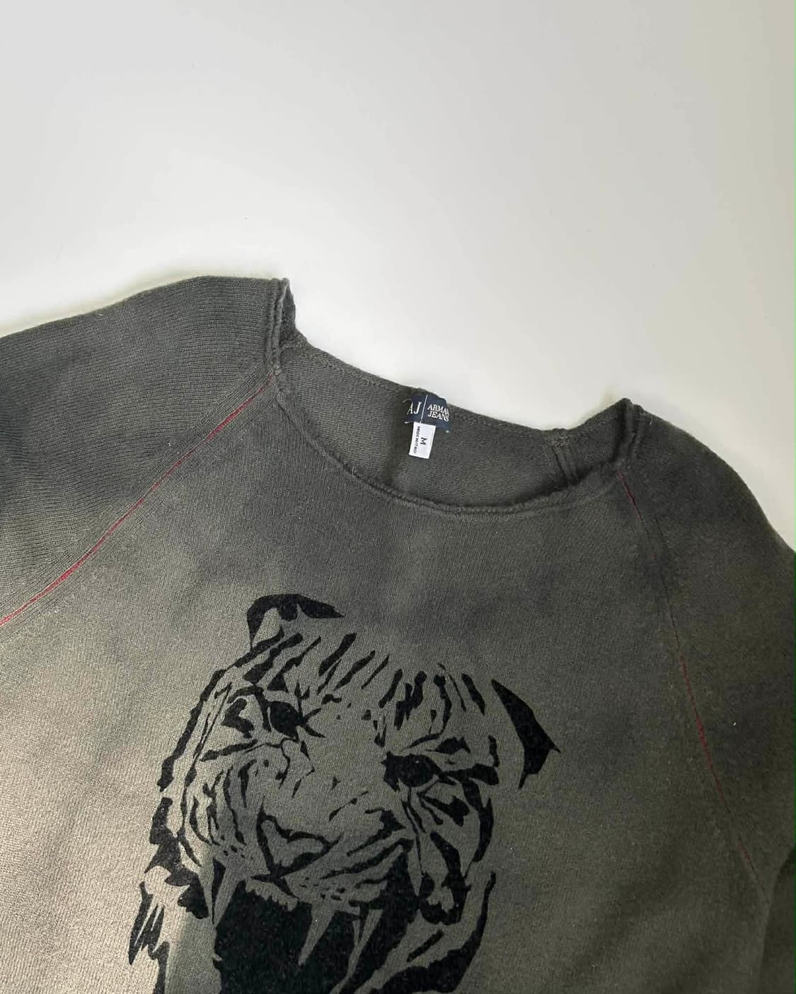 [M] 아르마니 진스 타이거 프린팅 울 니트 상품이미지2