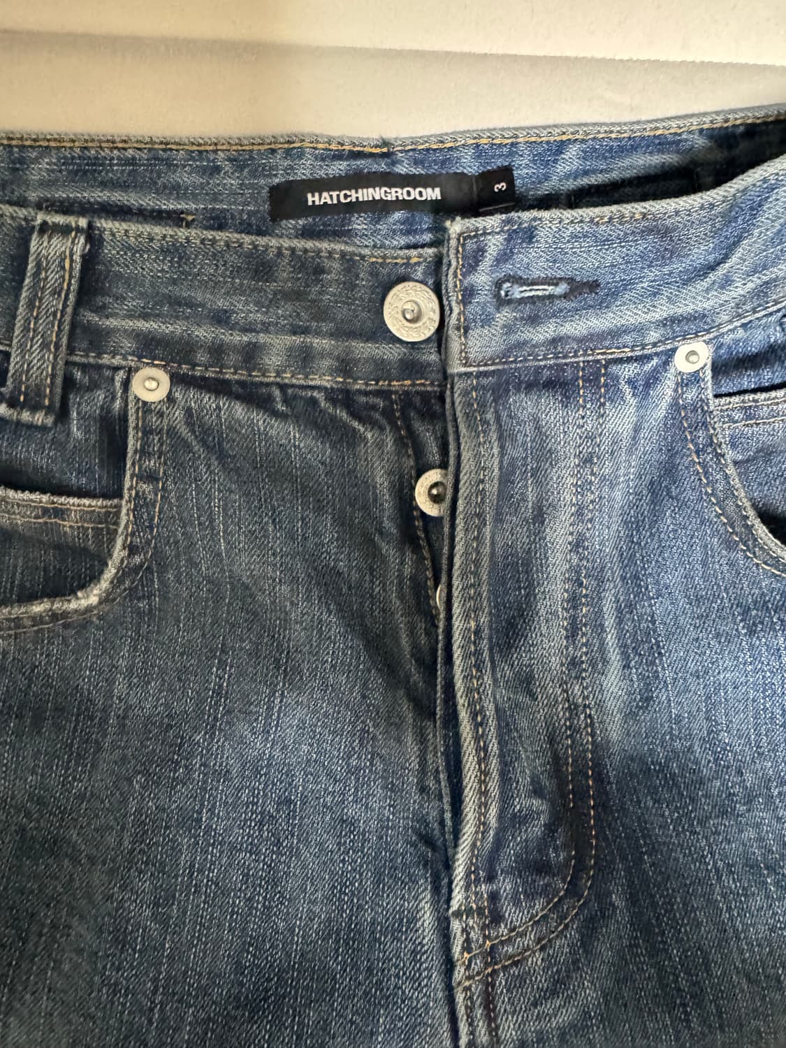 해칭룸 Regular Selvedge Jeans Dusty Blue 상품이미지5