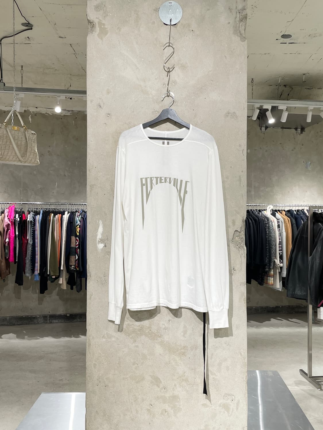 릭 오웬스 화이트 포터빌 코튼 롱 슬리브 상품이미지1