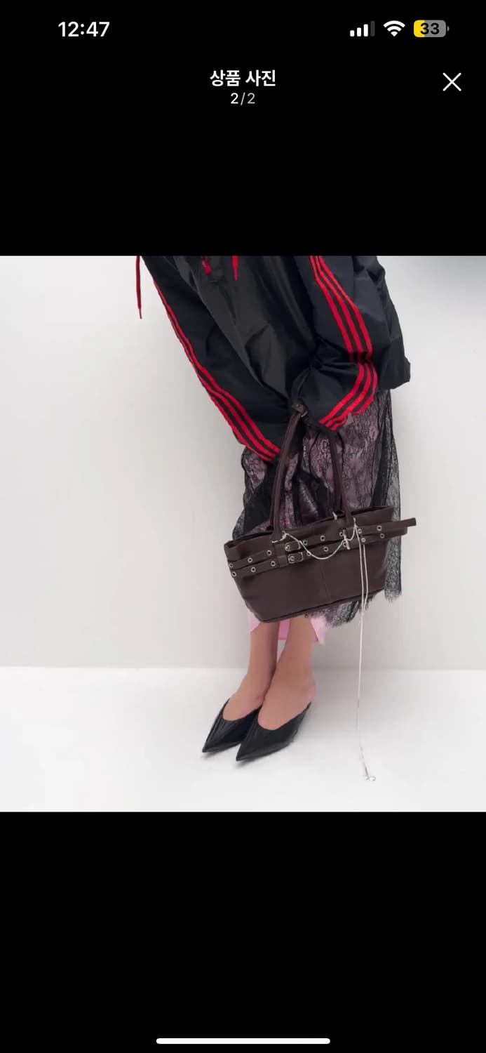 여밈 미니 벨티드 보트 백 mini belted boat bag (esp 상품이미지2