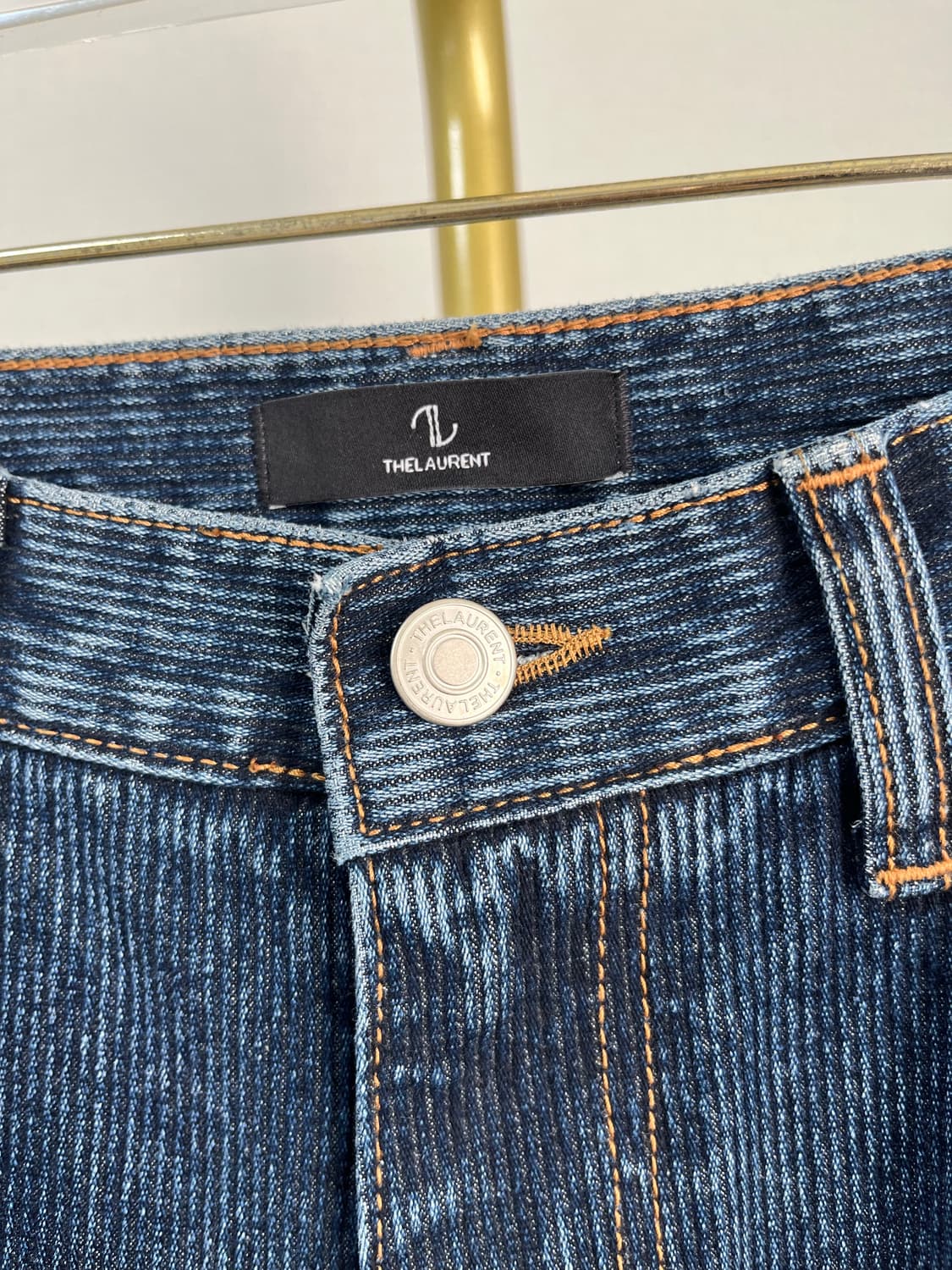 더로랑 세미와이드트위스트데님(코듀로이딥블루,M 사이즈) 상품이미지8