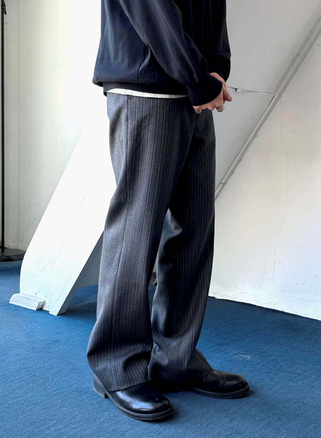 No tuck straight wool trousers 상품이미지1