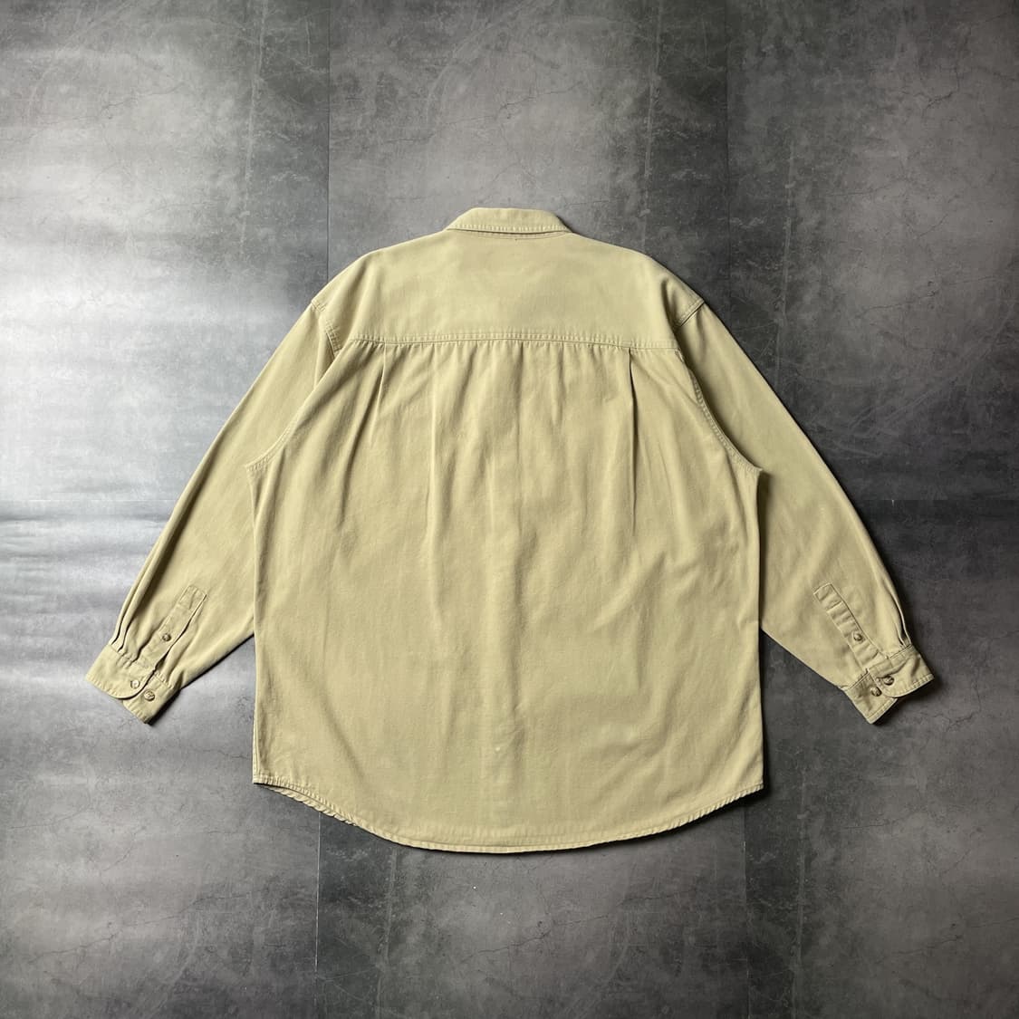 TRULY 빈티지 베이지 코튼 셔츠 A00473 상품이미지6