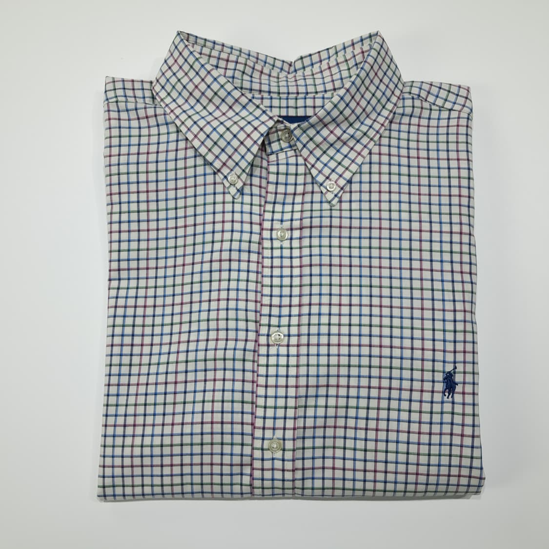 CL402 2XB 폴로 코튼 태터솔체크 버튼다운 멀티 셔츠 남방 상품이미지7