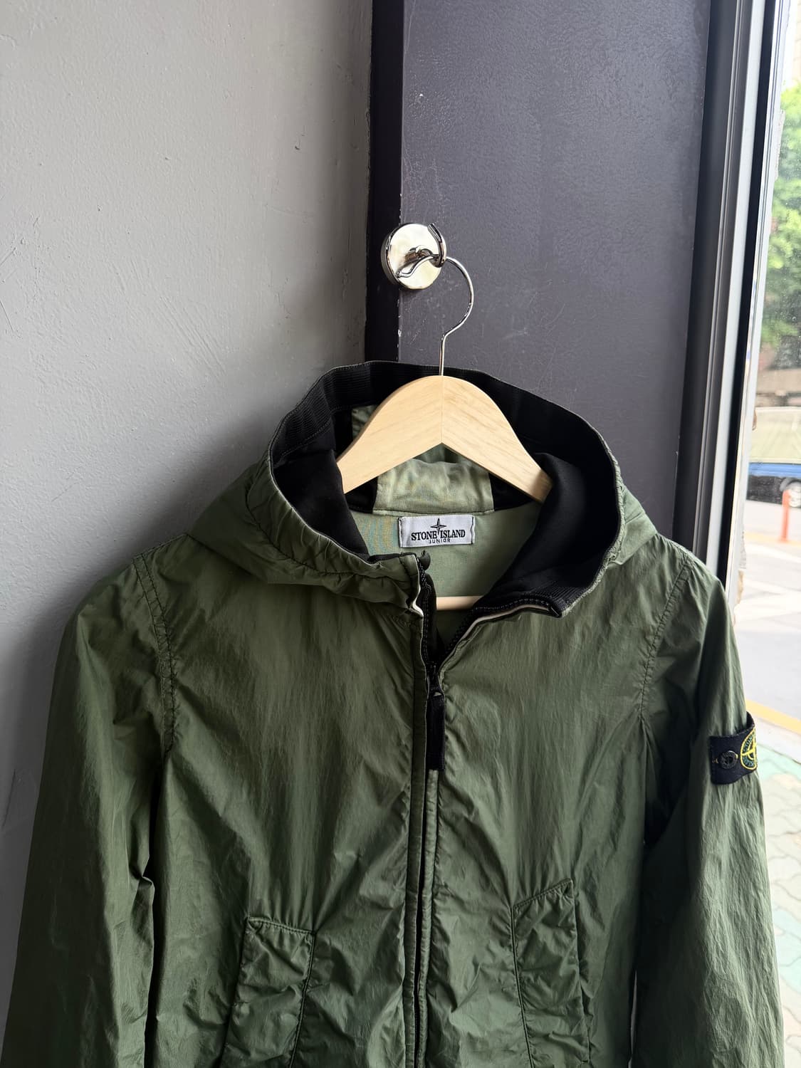 12Y.44~55/ 스톤아일랜드 나일론쉘 바람막이 자켓 상품이미지3