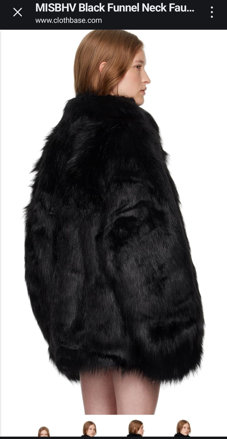 MISBHV 블랙 모피 자켓(정품) 상품이미지9