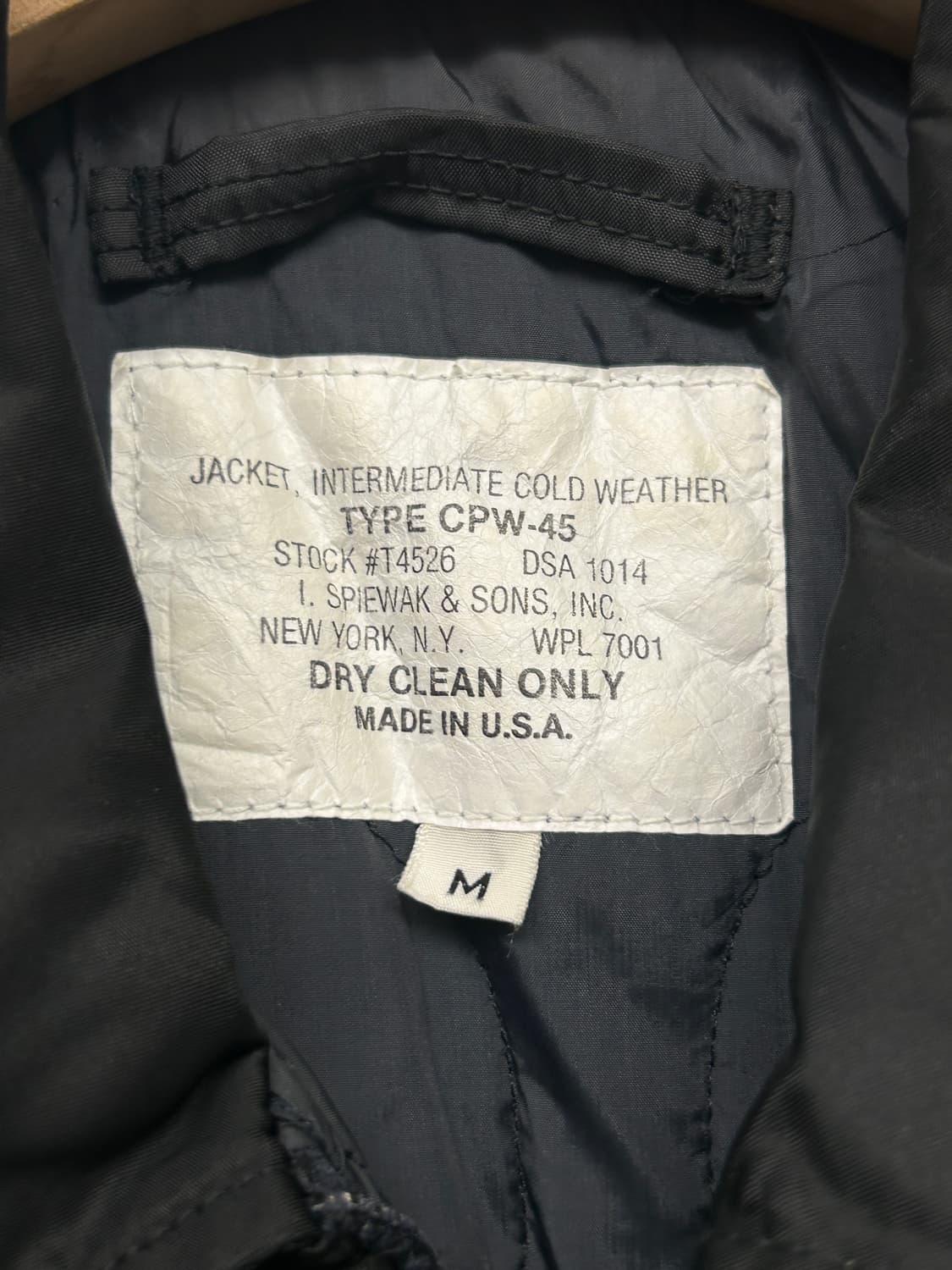 90s Spiewak CPW-45 항공자켓 상품이미지5