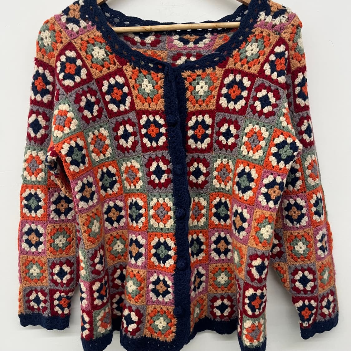 빈티지 모티브 뜨개 가디건 여m 상품이미지2