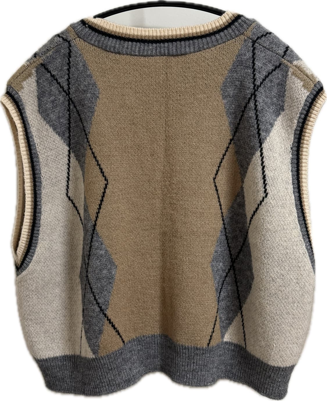 브이넥 니트 조끼 상품이미지2