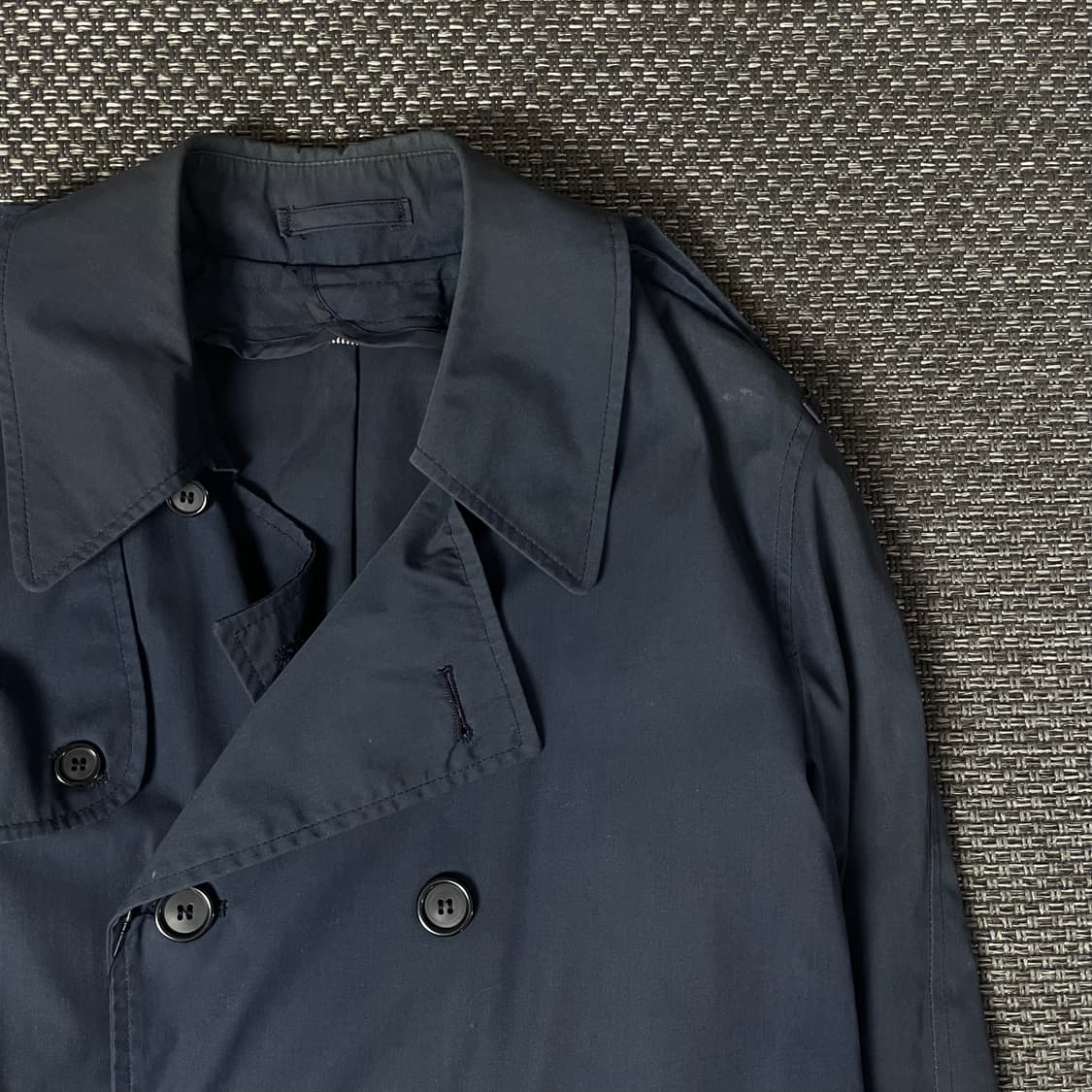 알파인더스토리 네이비 더블 롱 트렌치코트 상품이미지3