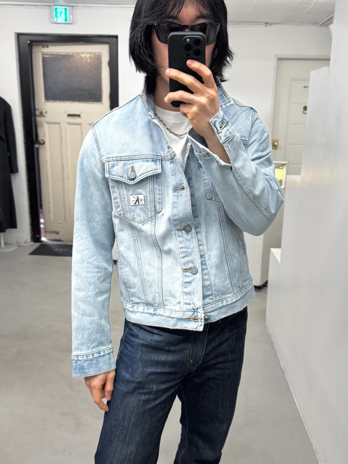 90년대 USA 캘빈클라인 데님 자켓 상품이미지2
